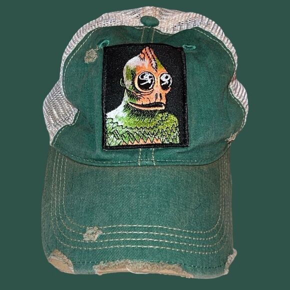 Headmost Classic 70s Tv Show Land of the Lost Sleestak Embroirdered Trucker Hat